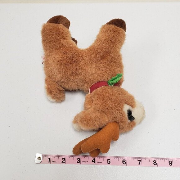 Russ Berrie Starlight Reindeer Eyelashes Christmas Holiday Vintage Korea Plush - Picture 13 of 14